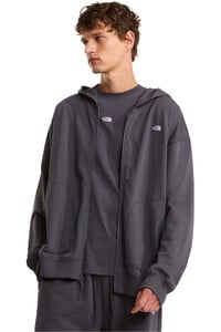 The North Face sudadera hombre U ESSENTIAL OVERSIZE FULL ZIP HOODIE vista detalle