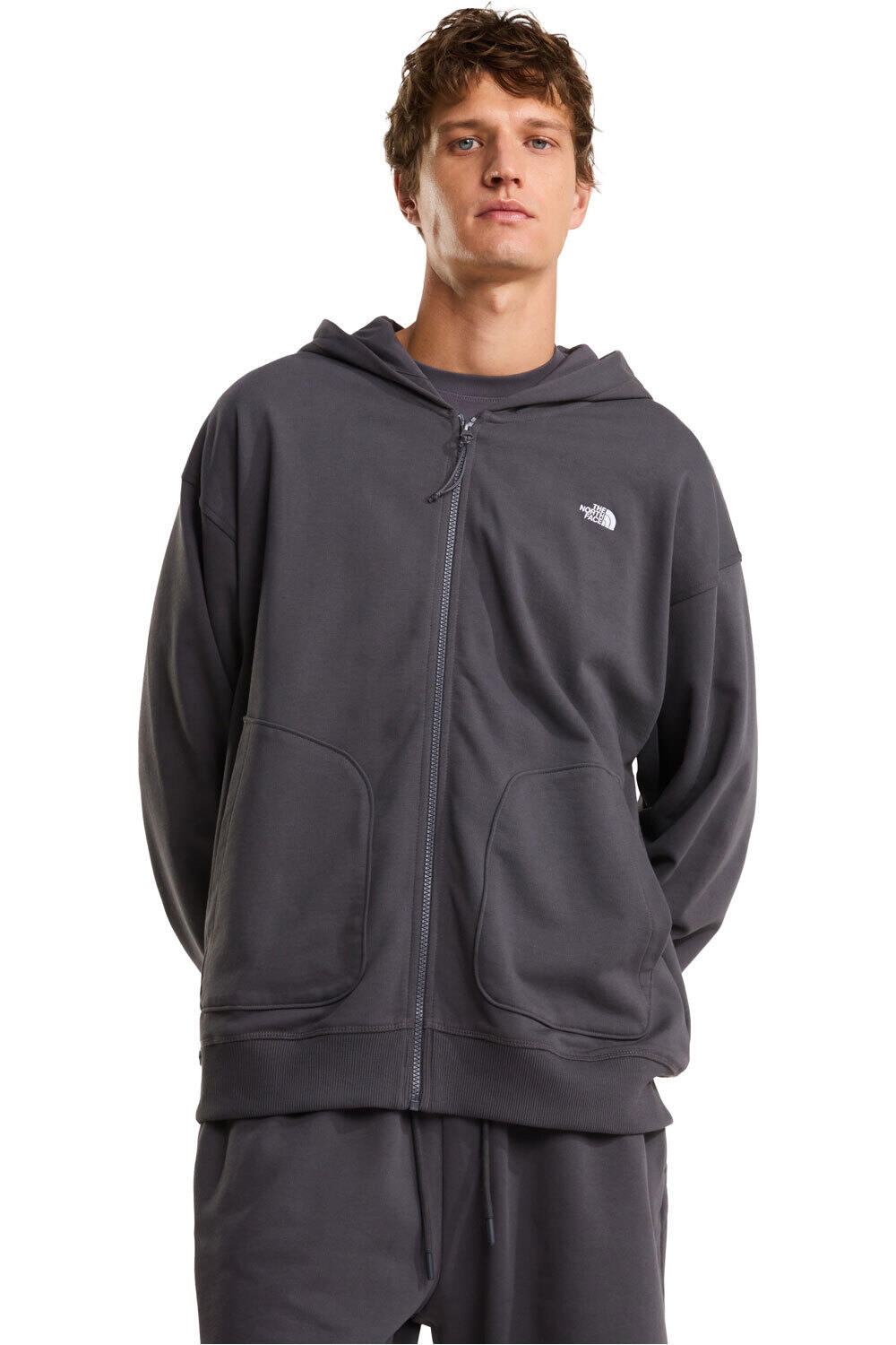 The North Face sudadera hombre U ESSENTIAL OVERSIZE FULL ZIP HOODIE vista frontal