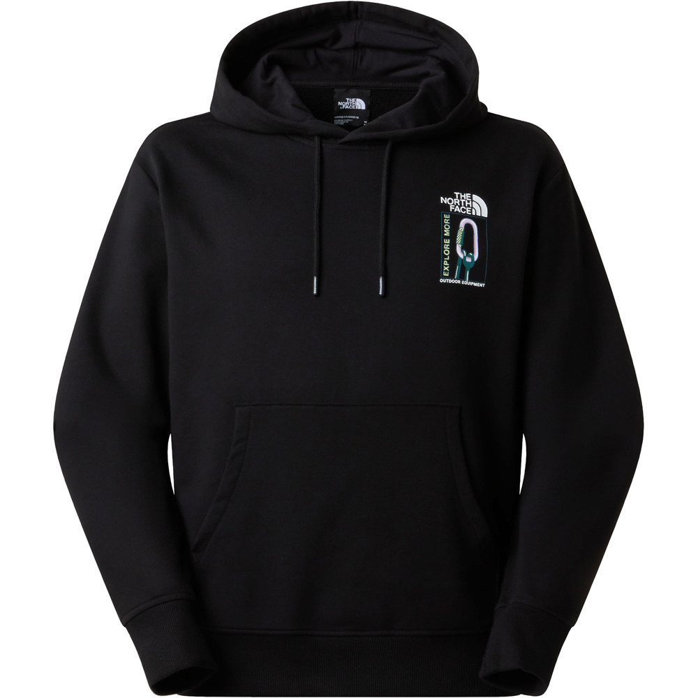 The North Face sudadera hombre U EXPLORE GEAR RELAXED HOODIE vista detalle