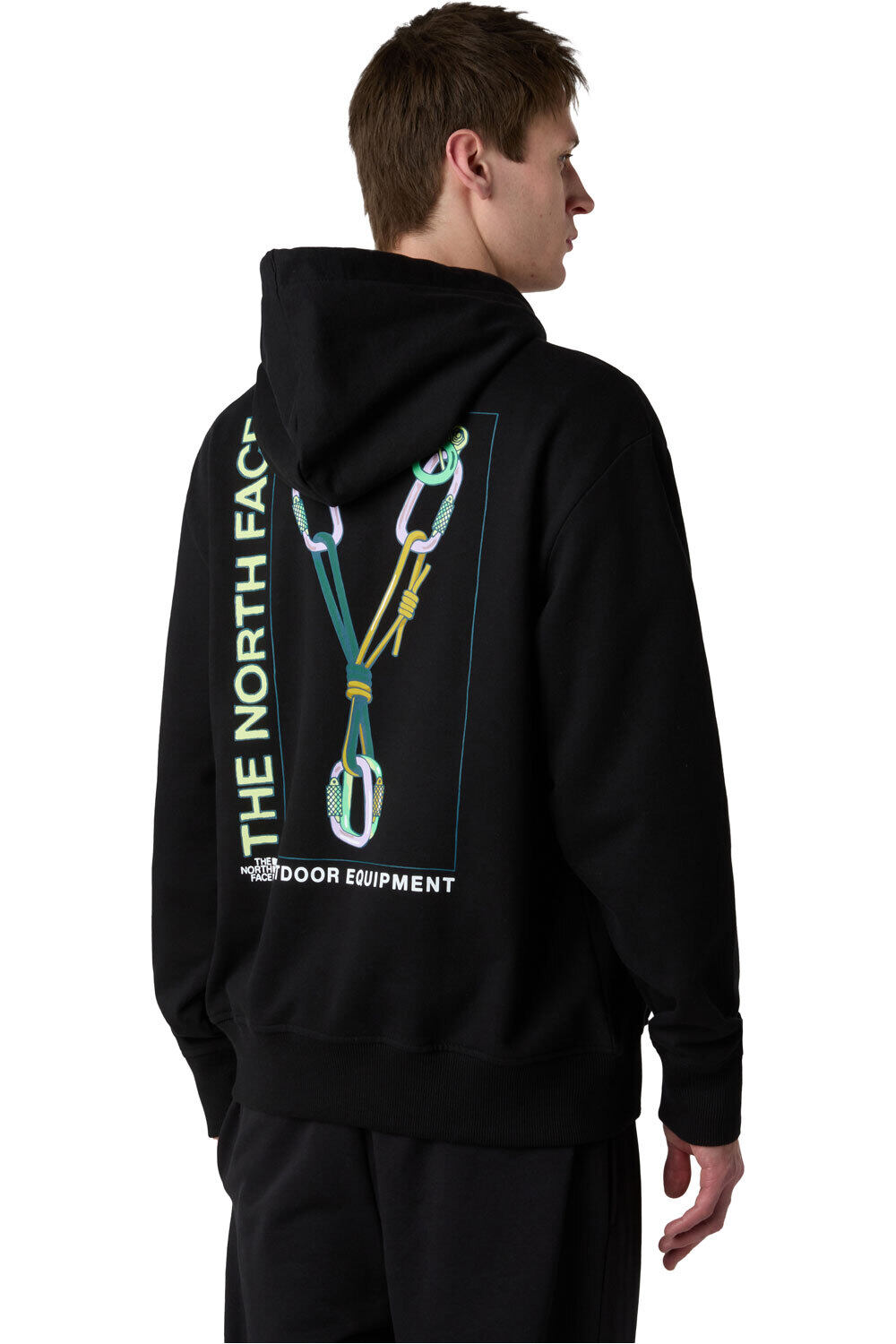 The North Face sudadera hombre U EXPLORE GEAR RELAXED HOODIE vista trasera