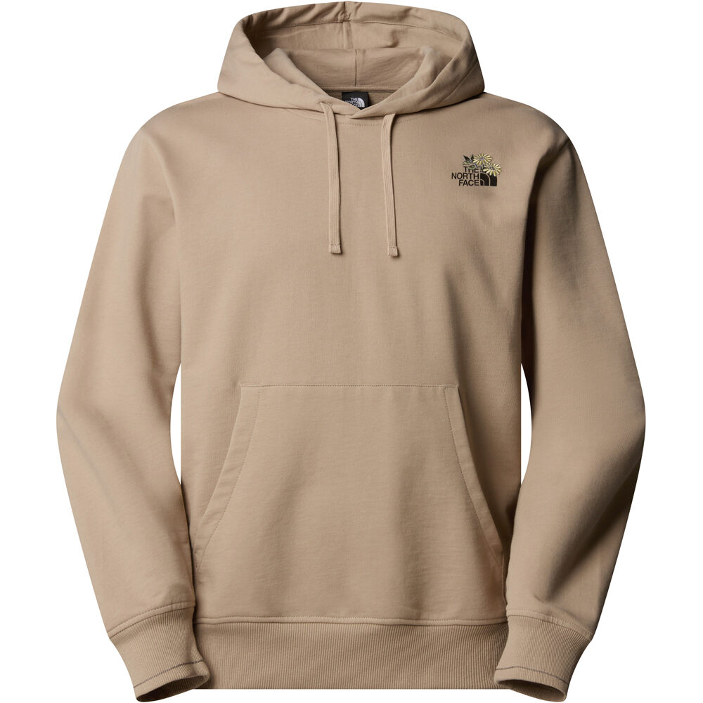 The North Face sudadera hombre U FLOWER DOME RELAXED HD SWEATSHIRT-GPH vista detalle