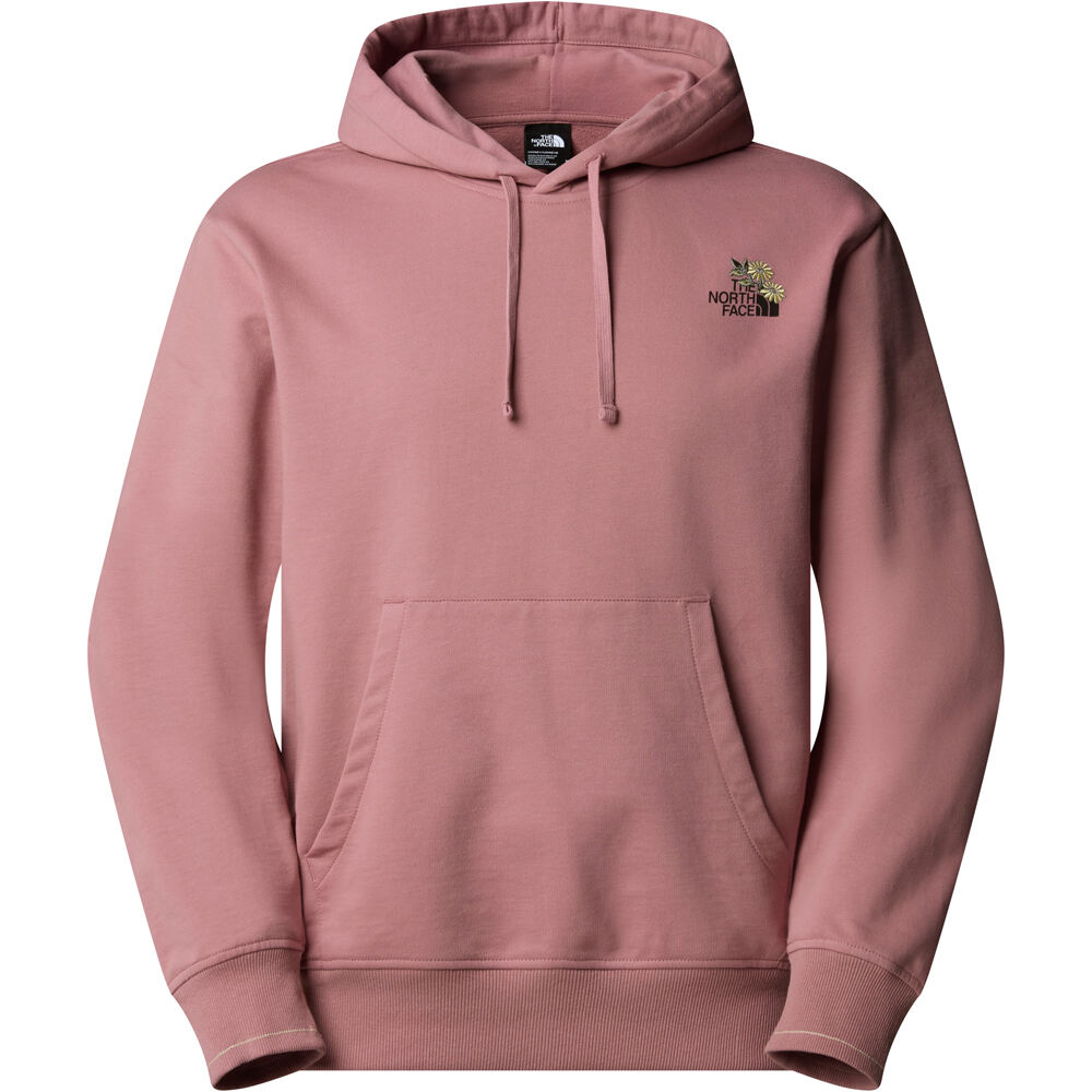 The North Face sudadera hombre U FLOWER DOME RELAXED HD SWEATSHIRT-GPH vista detalle