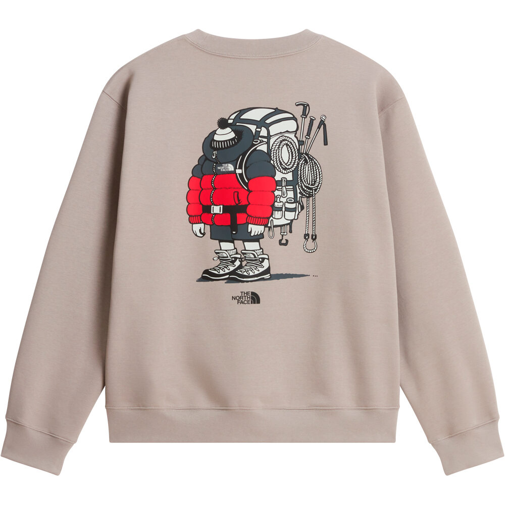 The North Face sudadera hombre U GEAR UP GET OUT RLX CREW-GRAPHIC 03