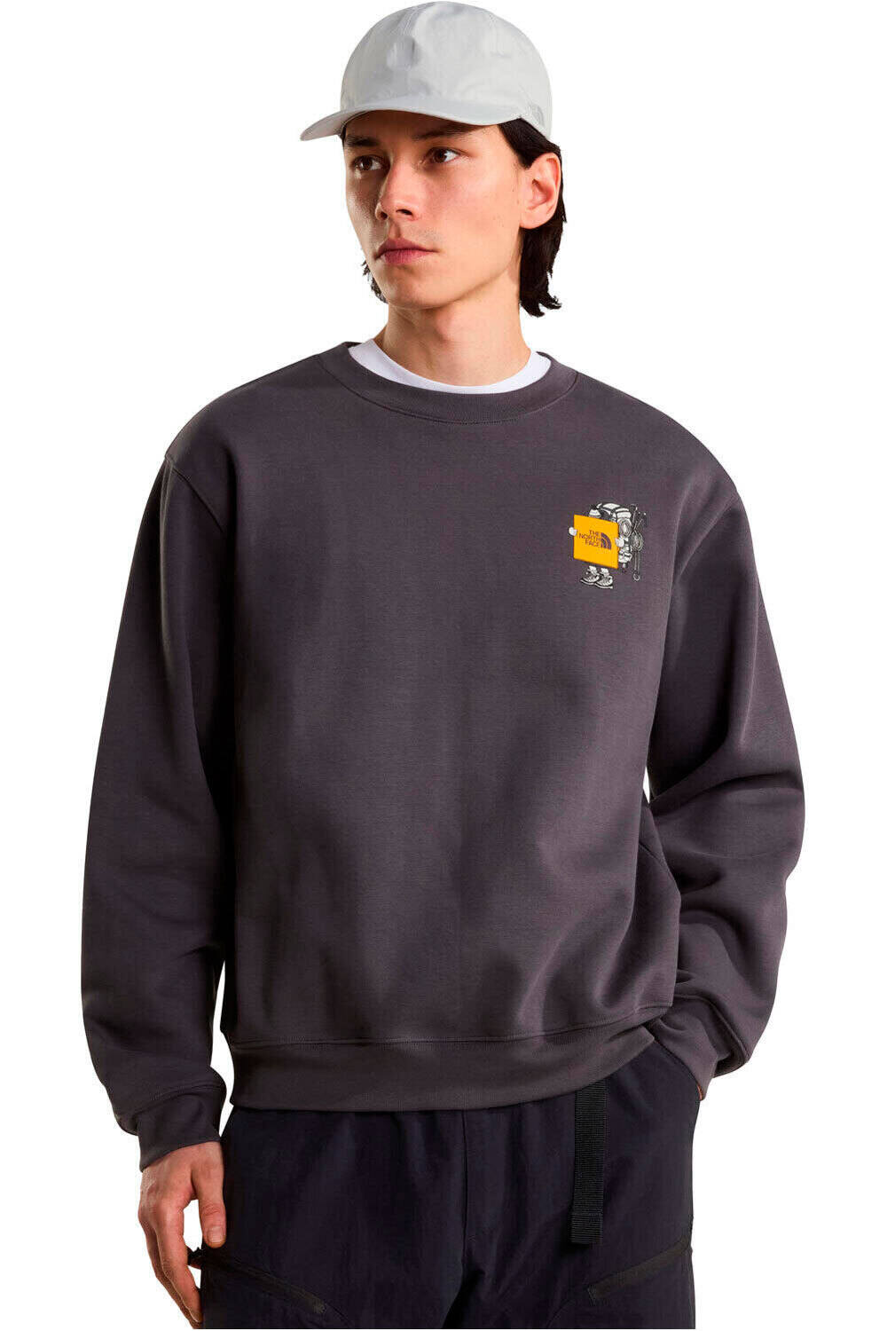 The North Face sudadera hombre U GEAR UP GET OUT RLX CREW-GRAPHIC vista frontal