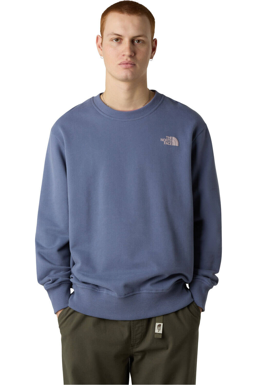 The North Face sudadera hombre U NSE SLOPES RELAXED CREW SWEATSHIRT-GRA vista frontal