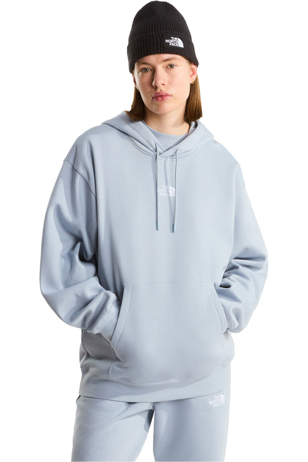 The North Face sudadera mujer W ESSENTIAL OVERSIZE HOODIE vista frontal