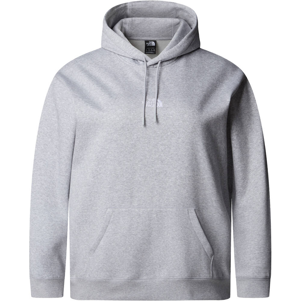 The North Face sudadera mujer W PLUS ESSENTIAL RELAXED HOODIE vista detalle