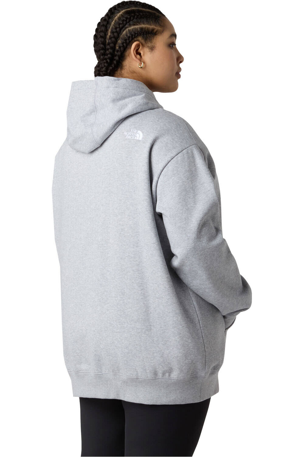 The North Face sudadera mujer W PLUS ESSENTIAL RELAXED HOODIE vista trasera