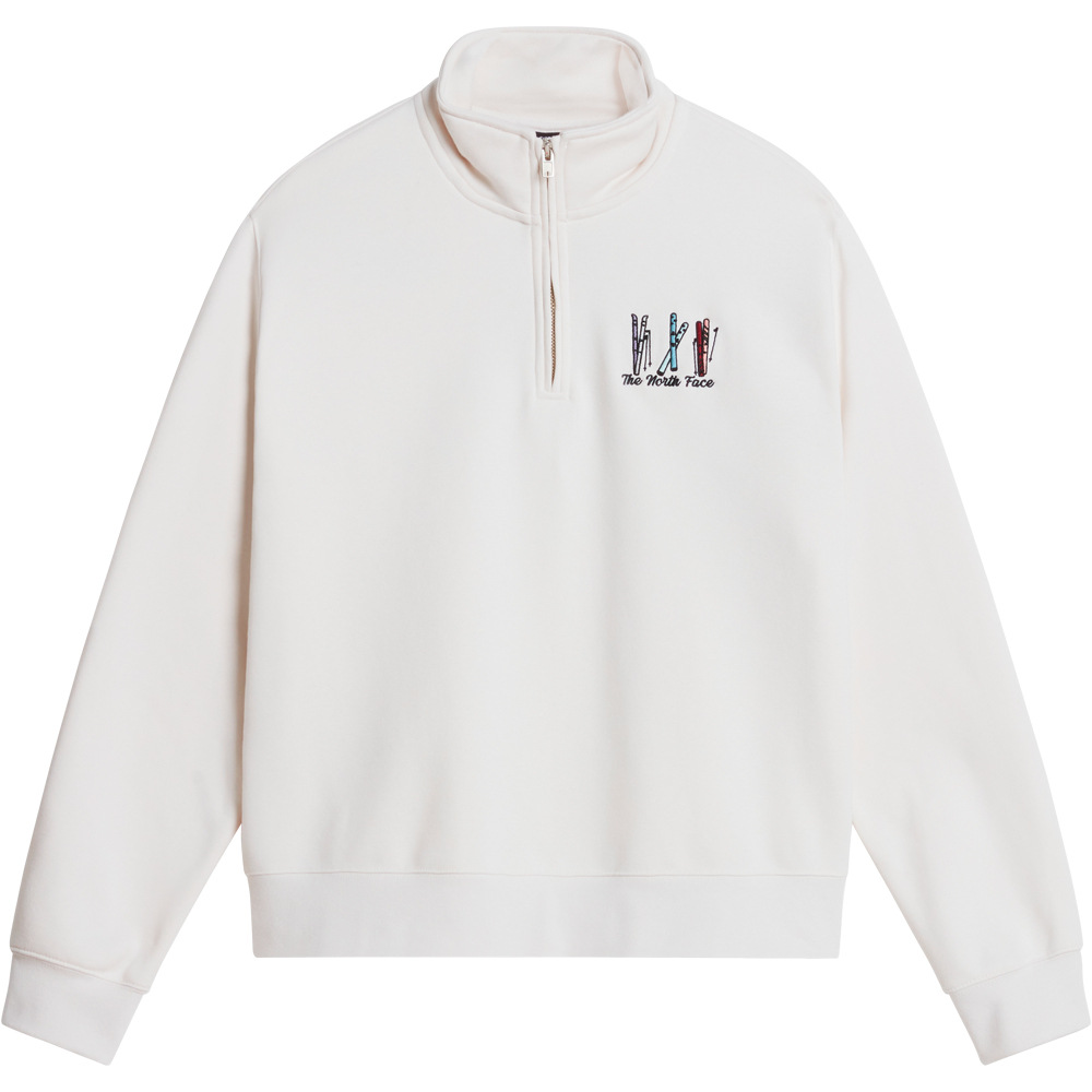 The North Face sudadera mujer W SKI EMBRO RELAXED 1/4 ZIP - GRAPHIC vista detalle