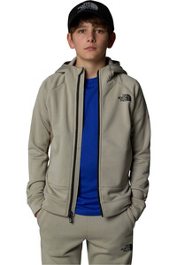 The North Face sudadera niño B MOUNTAIN ATHLETICS FULL ZIP HOODIE vista detalle