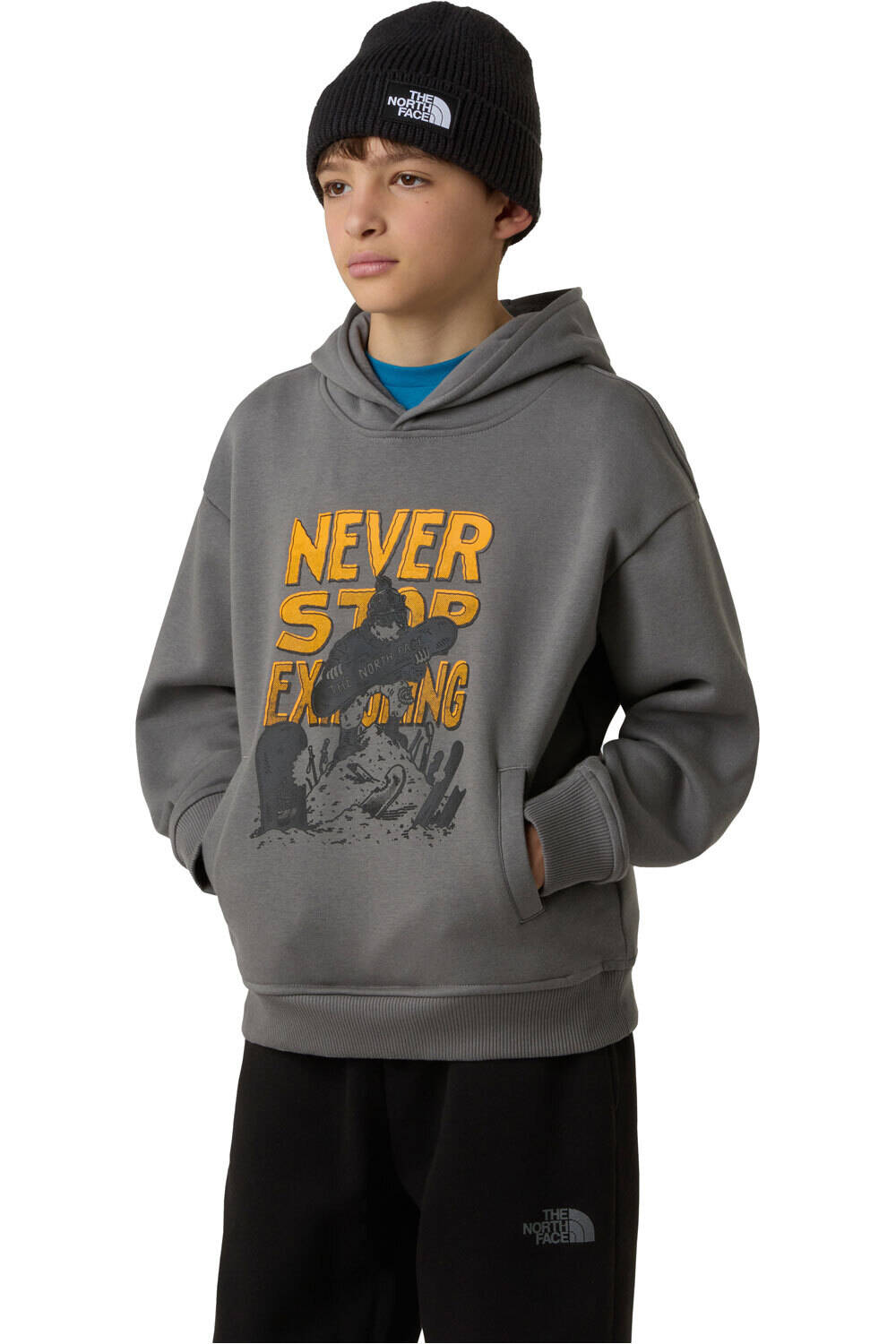 The North Face sudadera niño B SPORTS OVERSIZED HOODIE - GRAPHIC vista frontal