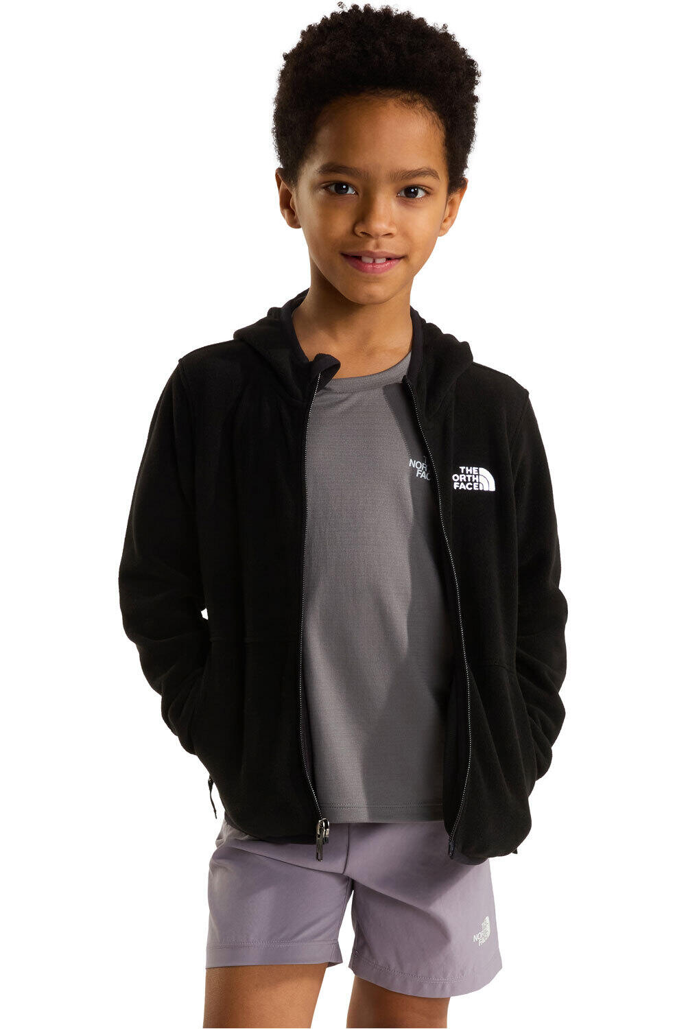 The North Face sudadera niño KID GLACIER FZ HOODIE vista detalle