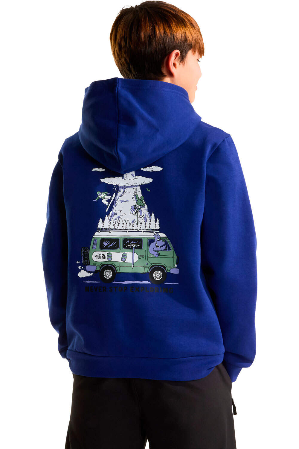 The North Face sudadera niño TEEN B OUTDOOR REGULAR HOODIE - GRAPHIC vista trasera