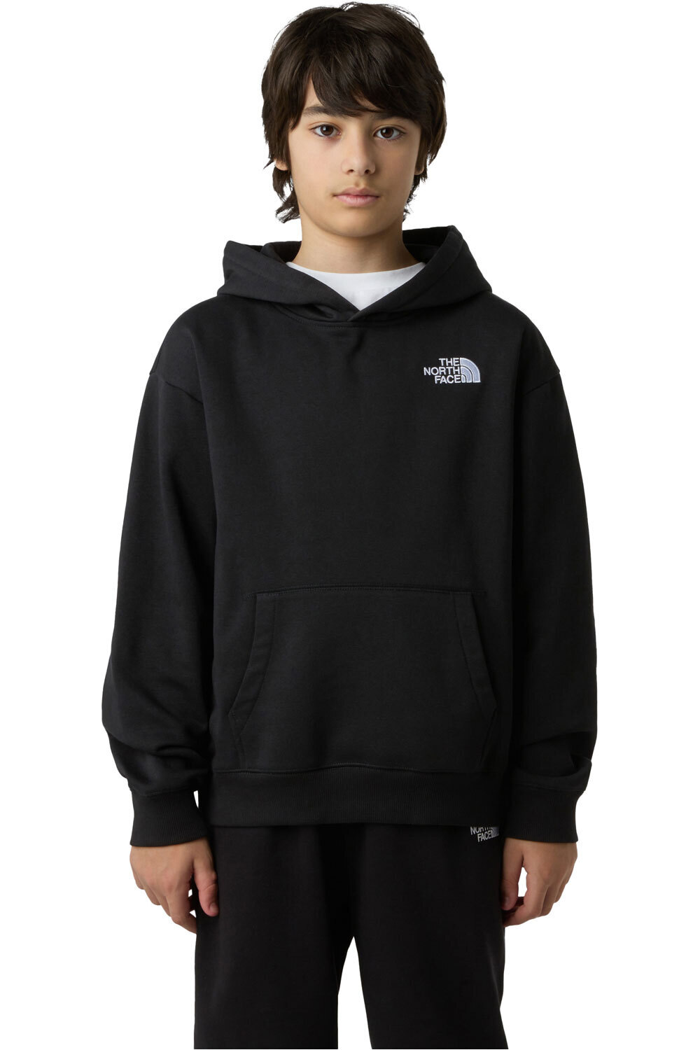 The North Face sudadera niño TEEN ESSENTIAL OVERSIZED HOODIE vista frontal