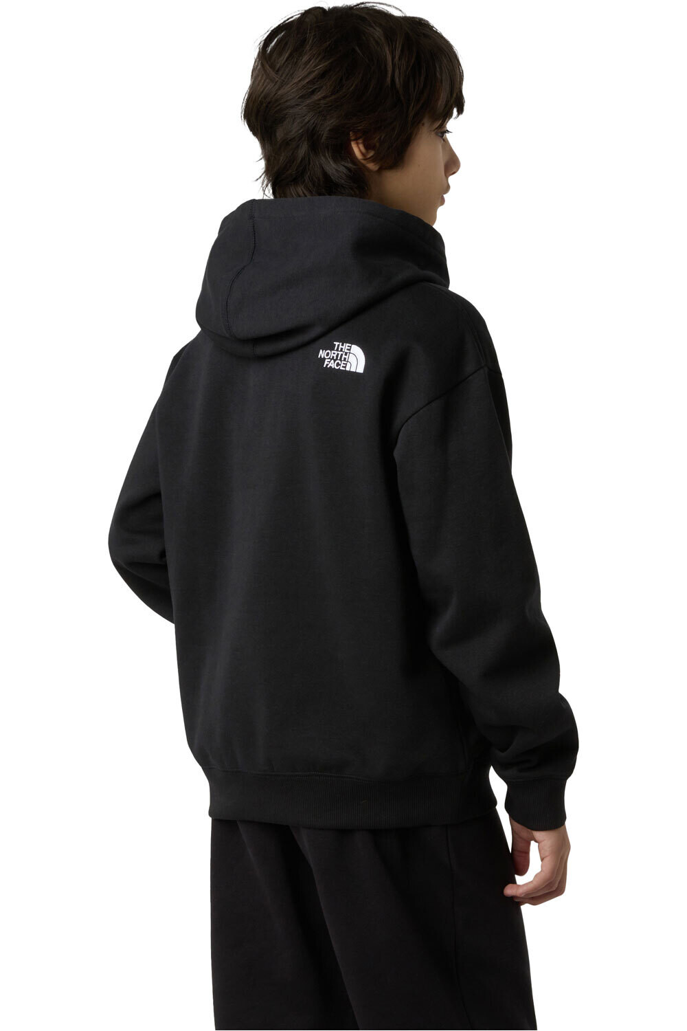 The North Face sudadera niño TEEN ESSENTIAL OVERSIZED HOODIE vista trasera