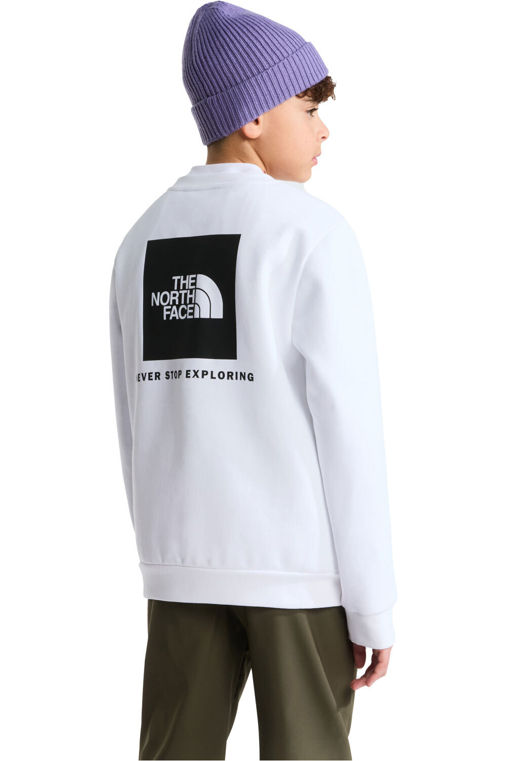 The North Face sudadera niño TEEN EVOLUTION BOX NSE CREW vista trasera
