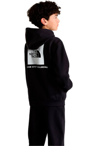 The North Face sudadera niño TEEN EVOLUTION BOX NSE PULLOVER HOODIE vista trasera