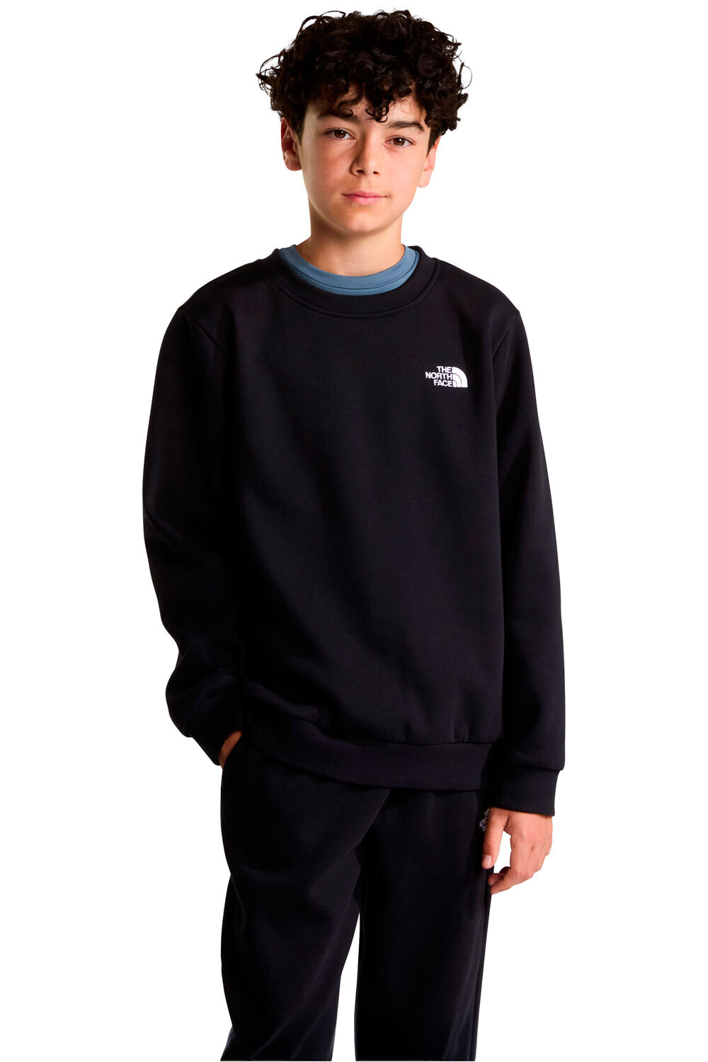 The North Face sudadera niño TEEN EVOLUTION SIMPLE DOME CREW vista frontal