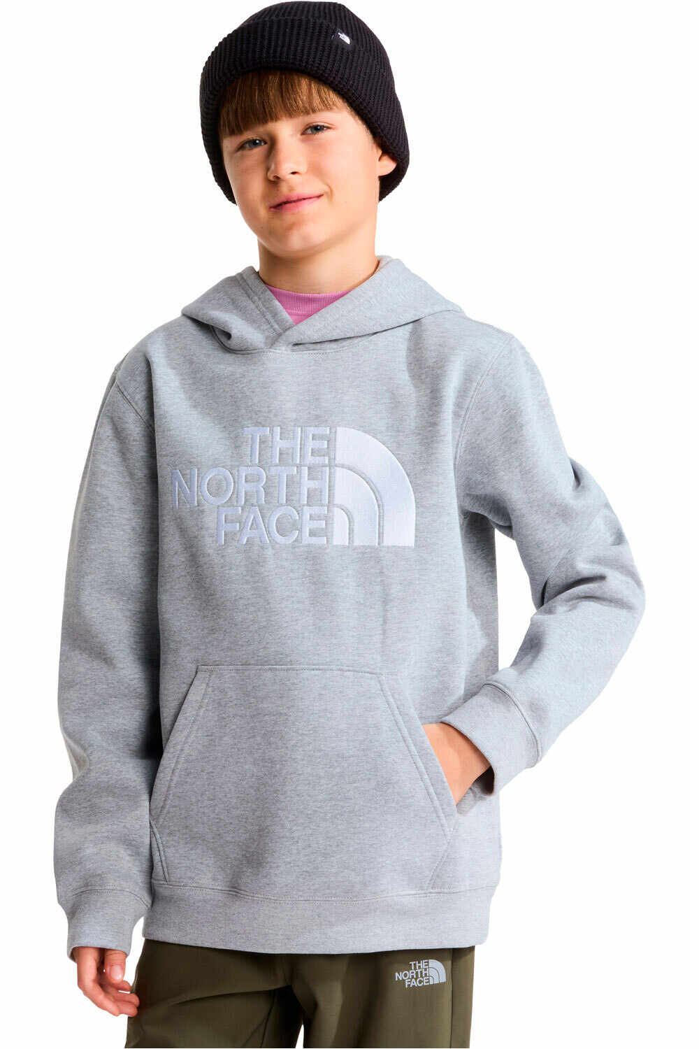The North Face sudadera niño TEEN TNF ESSENTIAL DREW PEAK HOODIE vista frontal