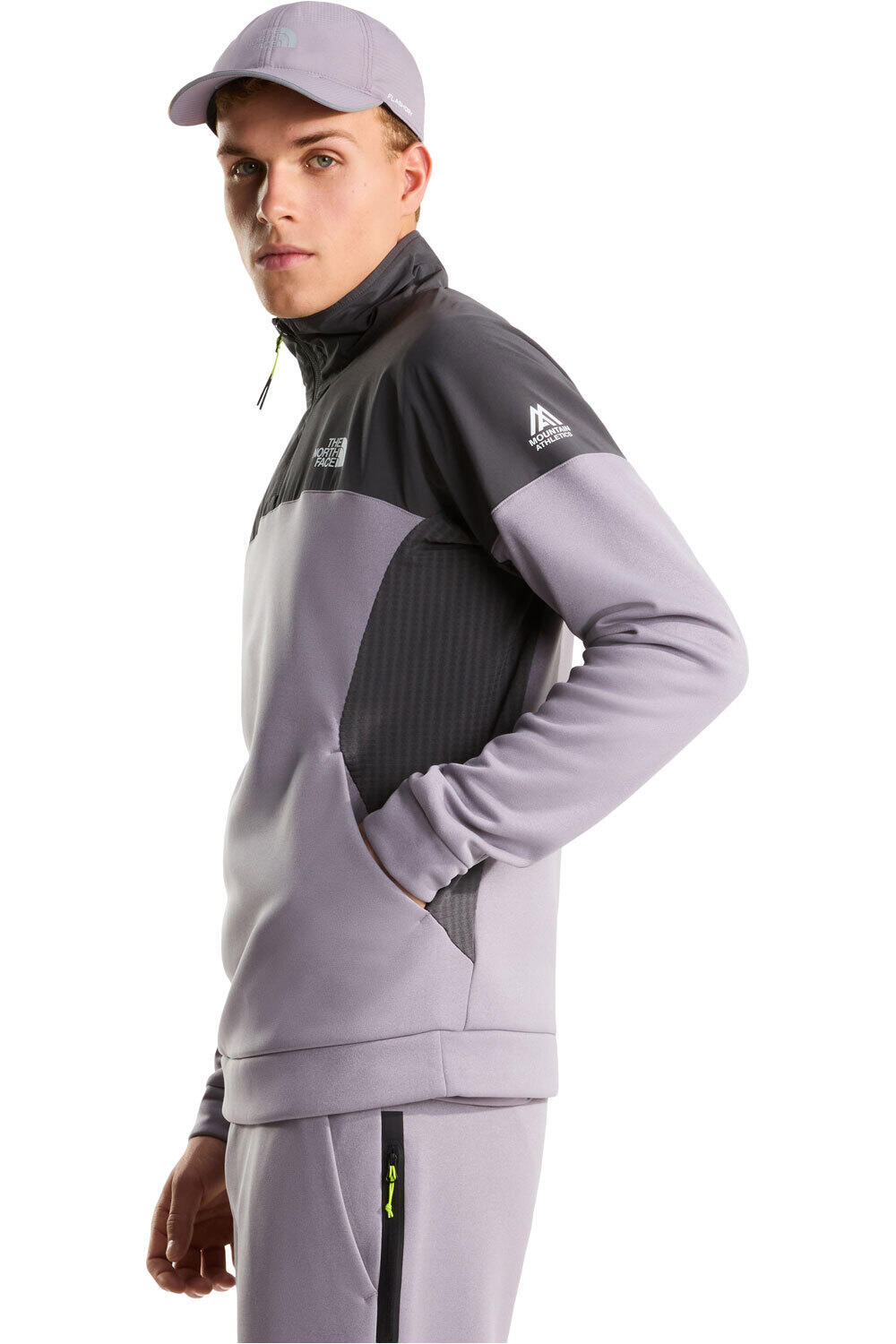 The North Face Sudaderas Montaña Hombre M MOUNTAIN ATHLETICS FLEECE1/4 ZIP vista detalle