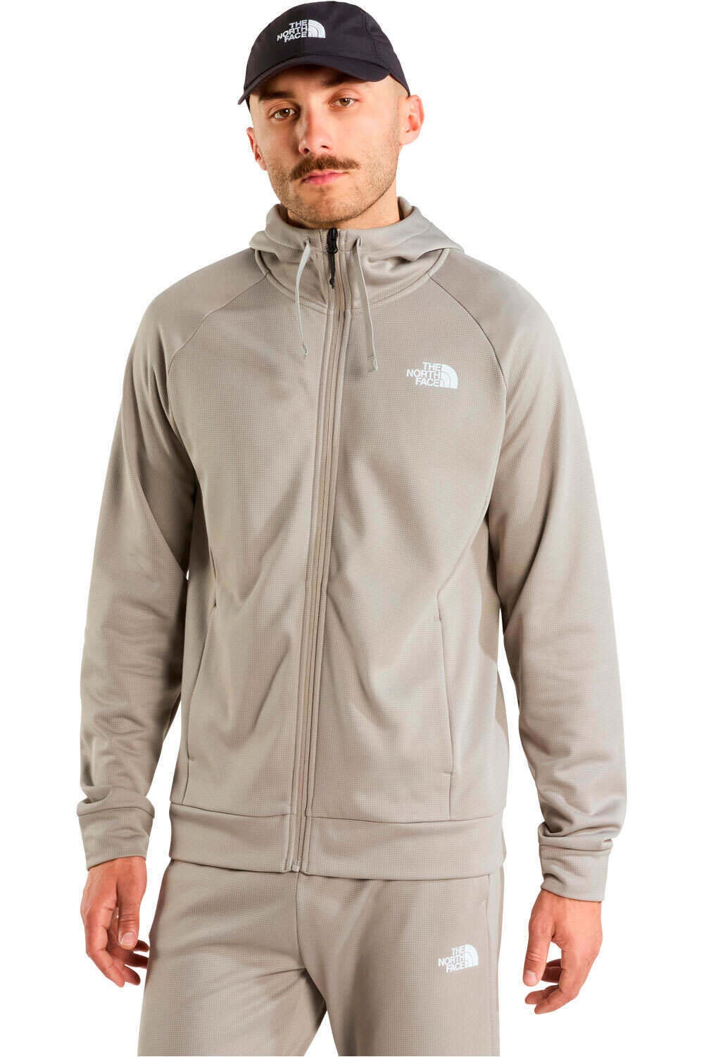 The North Face Sudaderas Montaña Hombre M REAXION 2.0 HOODED FULL ZIP JACKET vista frontal