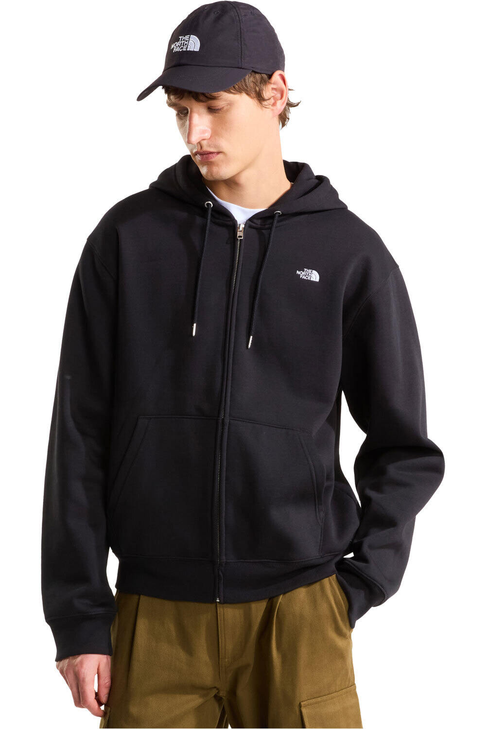The North Face Sudaderas Montaña Hombre M TNF ESSENTIAL SIMPLE DOME RLX FULL ZIP vista frontal