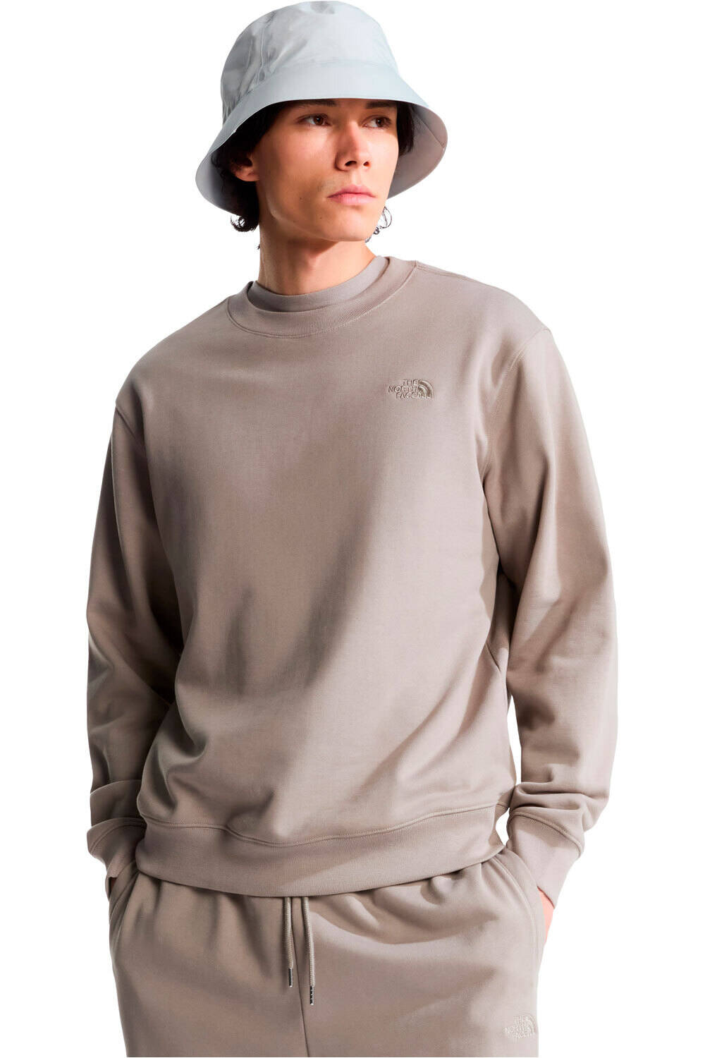 The North Face Sudaderas Montaña Hombre M TNF ESSENTIAL TERRY SIMPLE DOME RELAXE vista frontal