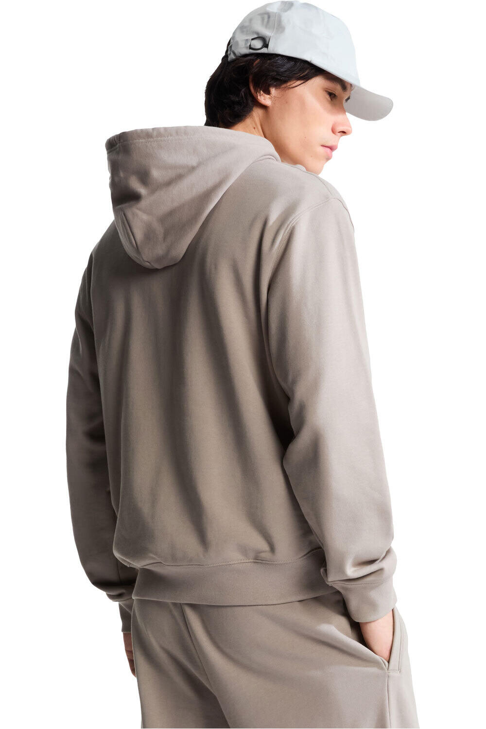 The North Face Sudaderas Montaña Hombre M TNF ESSENTIAL TERRY SIMPLE DOME RELAXE vista trasera