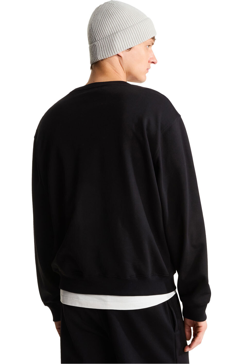 The North Face Sudaderas Montaña Hombre M TNF ESSENTIAL TERRY SIMPLE DOME RELAXE vista trasera