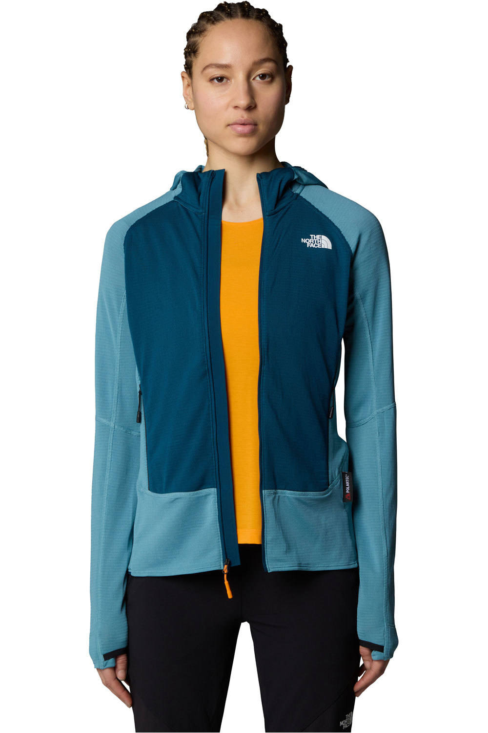 The North Face Sudaderas Montaña Mujer W BOLT POLARTEC HOODIE vista detalle