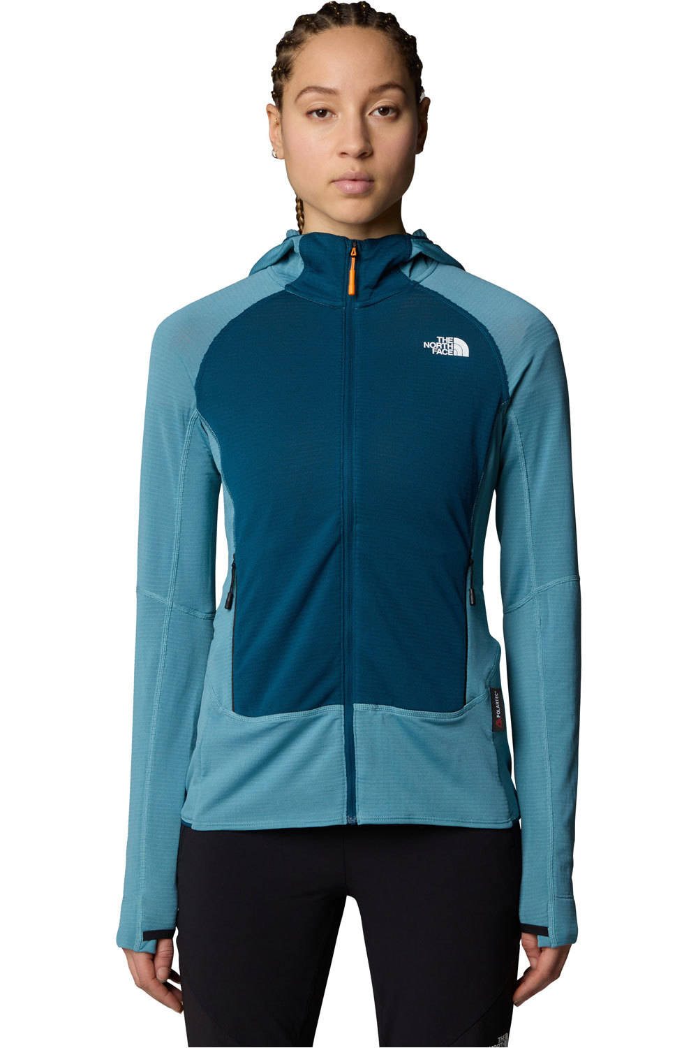 The North Face Sudaderas Montaña Mujer W BOLT POLARTEC HOODIE vista frontal