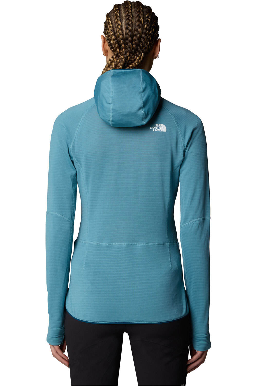 The North Face Sudaderas Montaña Mujer W BOLT POLARTEC HOODIE vista trasera