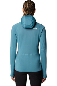 The North Face Sudaderas Montaña Mujer W BOLT POLARTEC HOODIE vista trasera