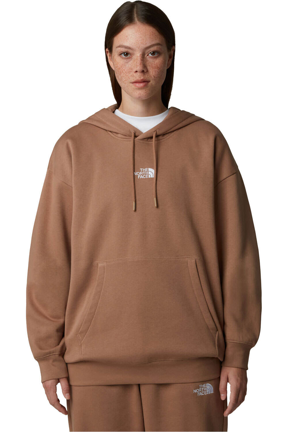 The North Face Sudaderas Montaña Mujer W ESSENTIAL OVERSIZE HOODIE vista frontal