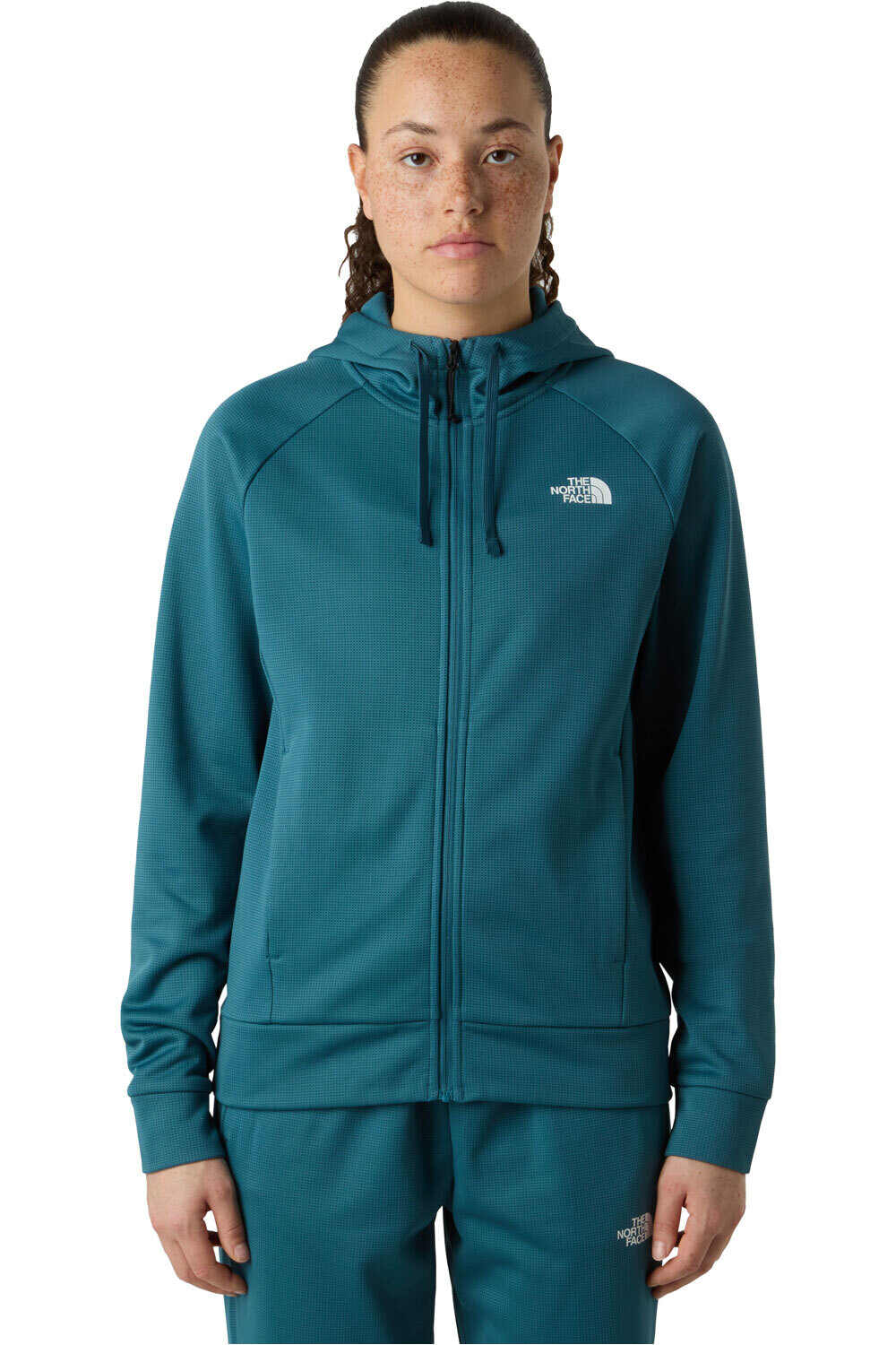 The North Face Sudaderas Montaña Mujer W REAXION 2.0 HOODED FULL ZIP JACKET vista frontal