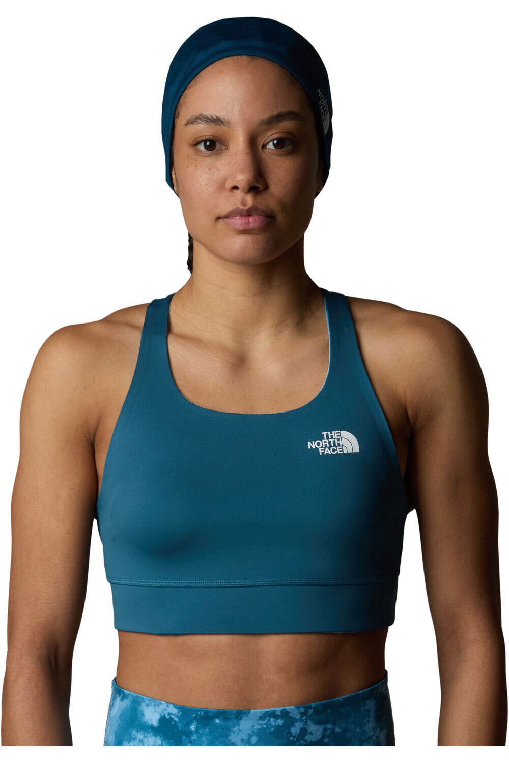 The North Face sujetador deportivo W FLEX REVERSIBLE BRA PRINT vista frontal