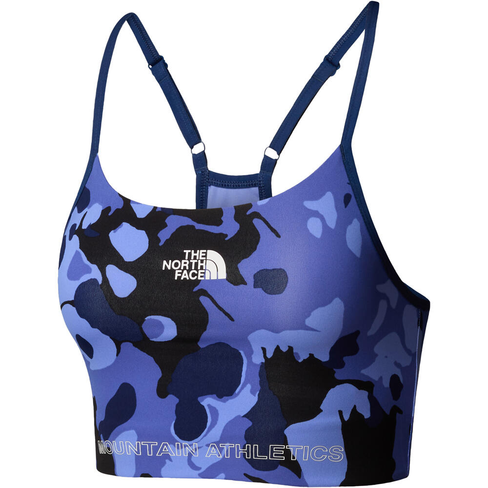 The North Face sujetador deportivo W MA FLEX LIGHT BRA AOP vista frontal