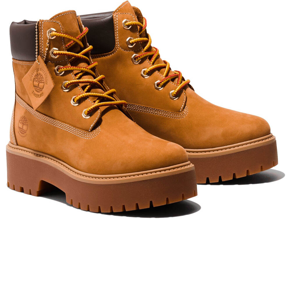 Timberland bota mujer STONE STREET 6 INCH LACE UP WATERPROOF BOOT lateral interior
