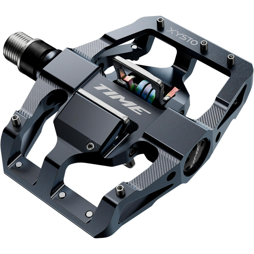 Time pedales plataforma TIME PEDAL XYSTO GREY (INCLUYE CALAS ATA vista frontal
