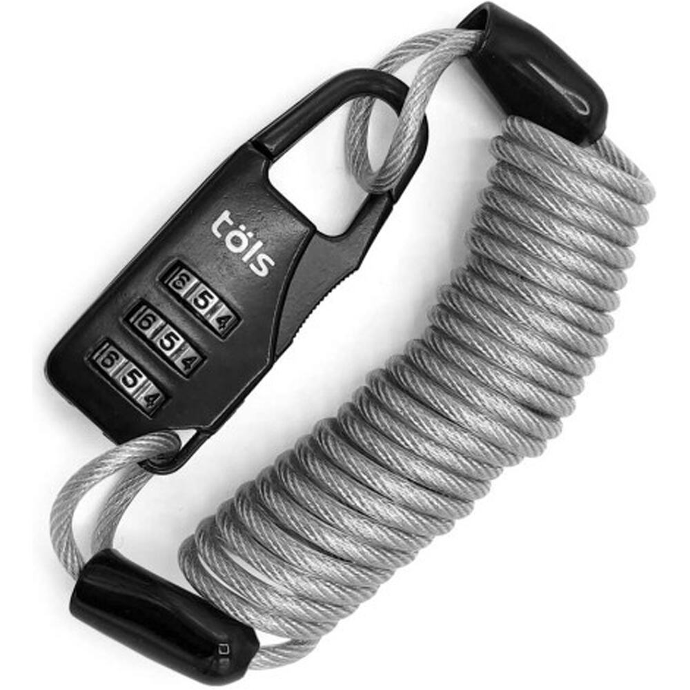 Tols candado bicicleta TLS SPIRAL LOCK COMBINATION 120x1,8 vista frontal