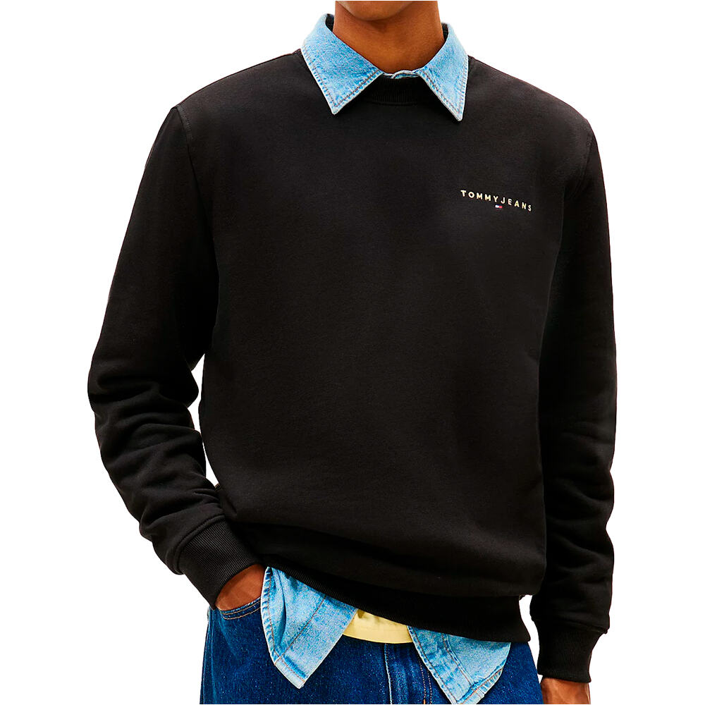 Tommy Hilfiger sudadera hombre TJM REG LINEAR CREW EXT vista frontal