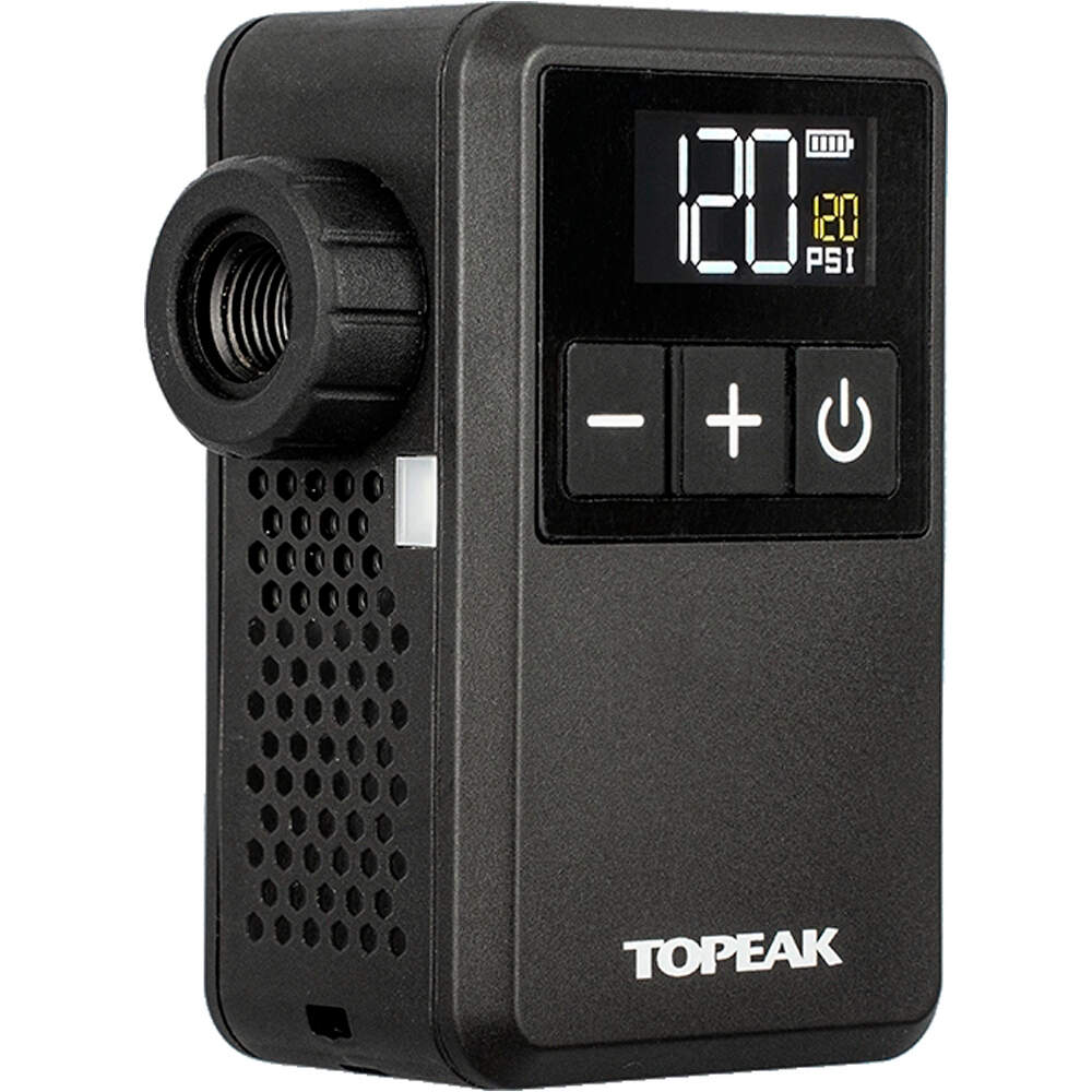 Topeak inflador de mano E-BOOSTER DIGITAL MINI vista frontal