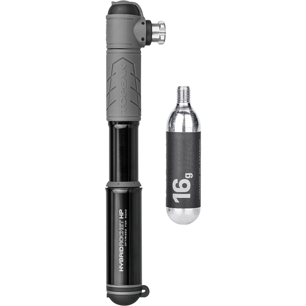 Topeak inflador de mano HYBRIDROCKET HP vista frontal