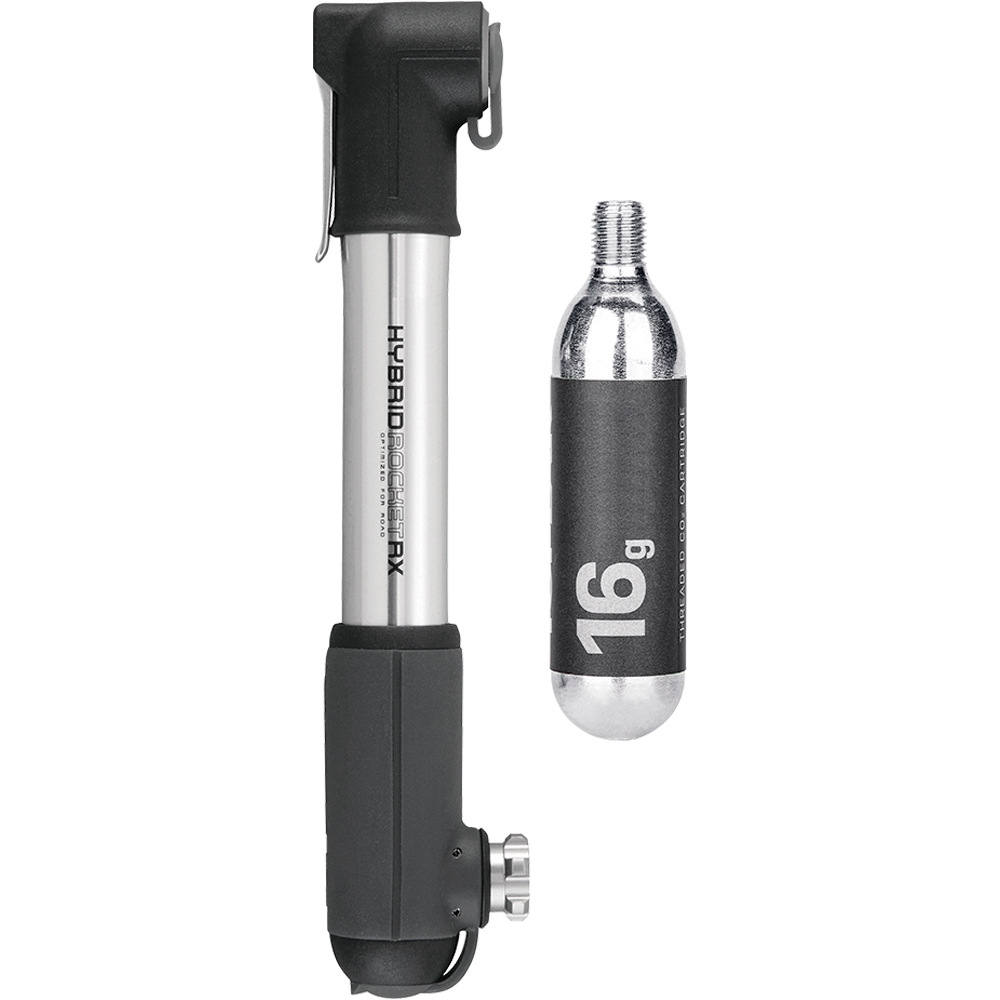 Topeak inflador de mano HYBRIDROCKET RX vista frontal