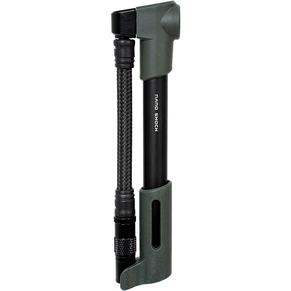 Topeak inflador de mano NANO SHOCK PUMP vista frontal
