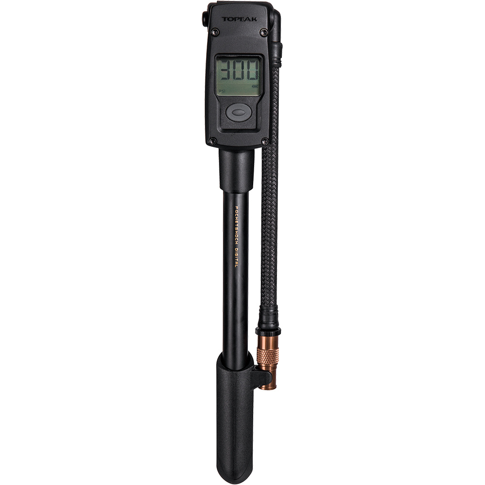 Topeak inflador de mano POCKETSHOCK DIGITAL vista frontal