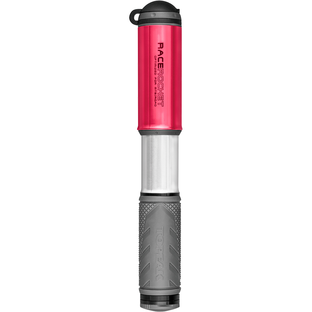 Topeak inflador de mano RACEROCKET ROJA vista frontal