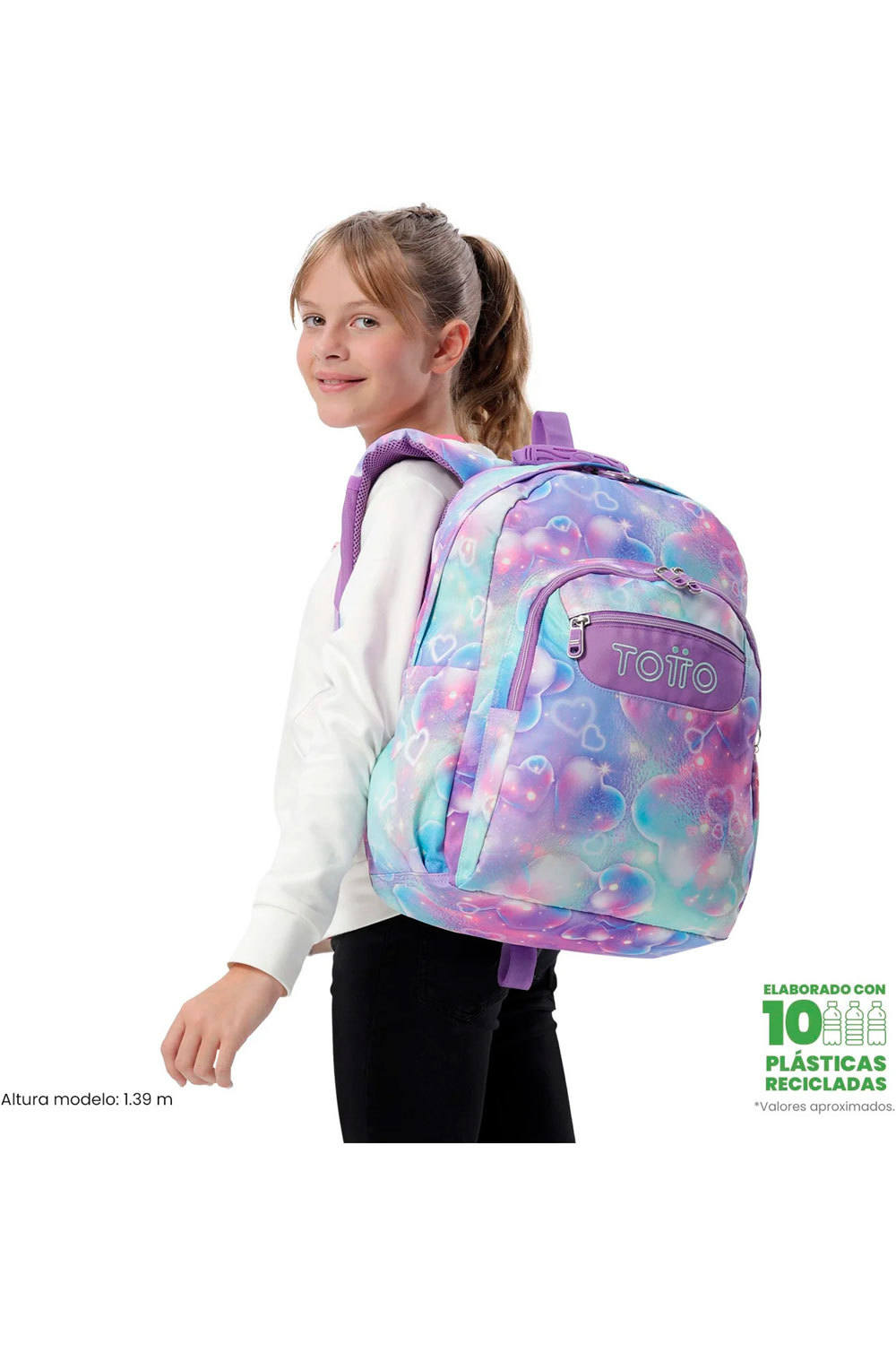 Totto mochila deporte ACUARELES vista frontal