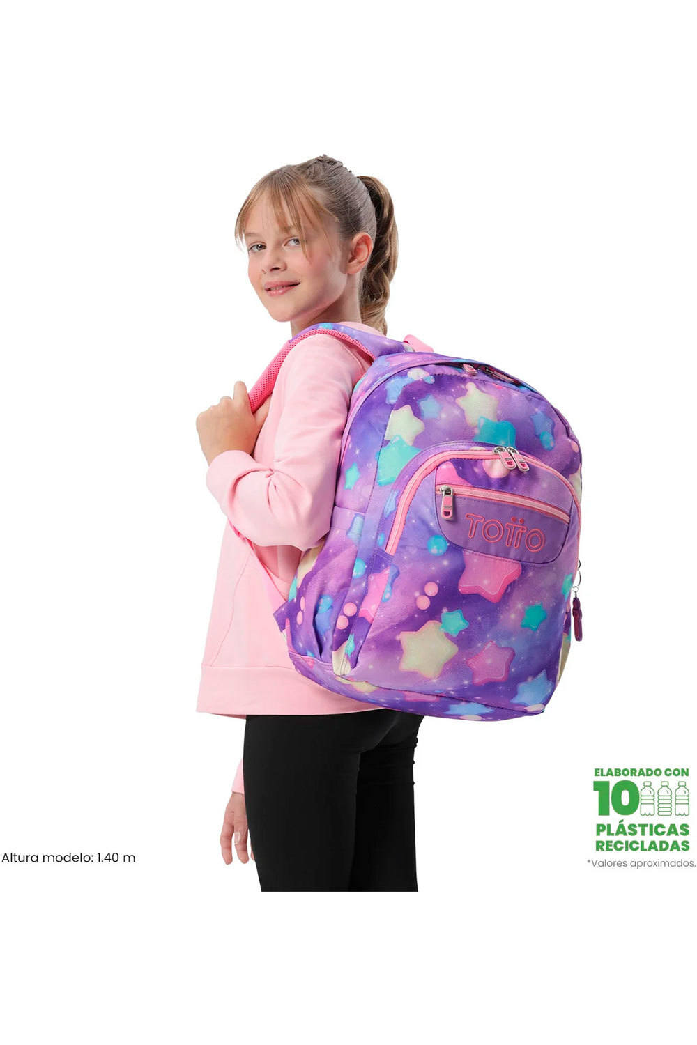 Totto mochila deporte ACUARELES vista frontal