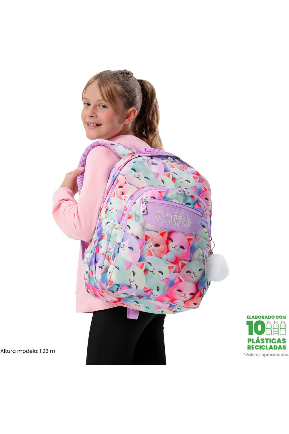 Totto mochila deporte ACUARELES vista frontal